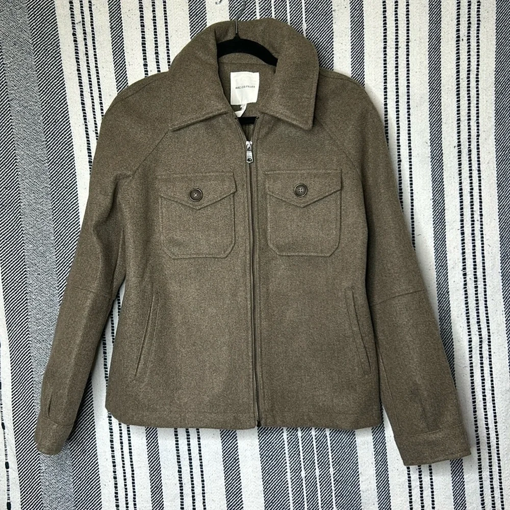 Avec Les Filles Relaxed Front Zip Jacket - Picture 3 of 6